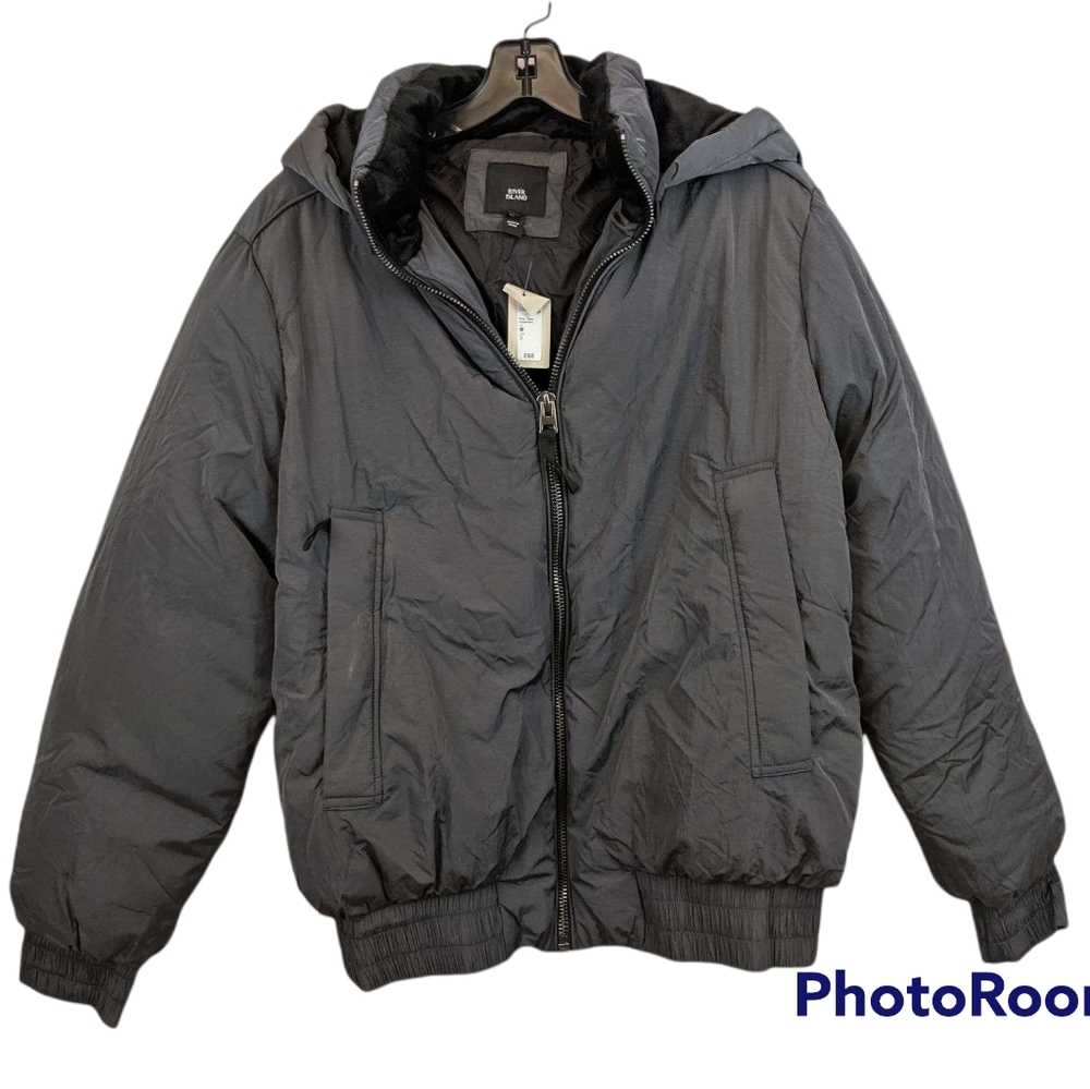NWT River Island Puffy Puffer Jacket Coat sz M